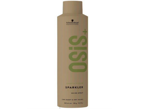 Spray fijador con brillo